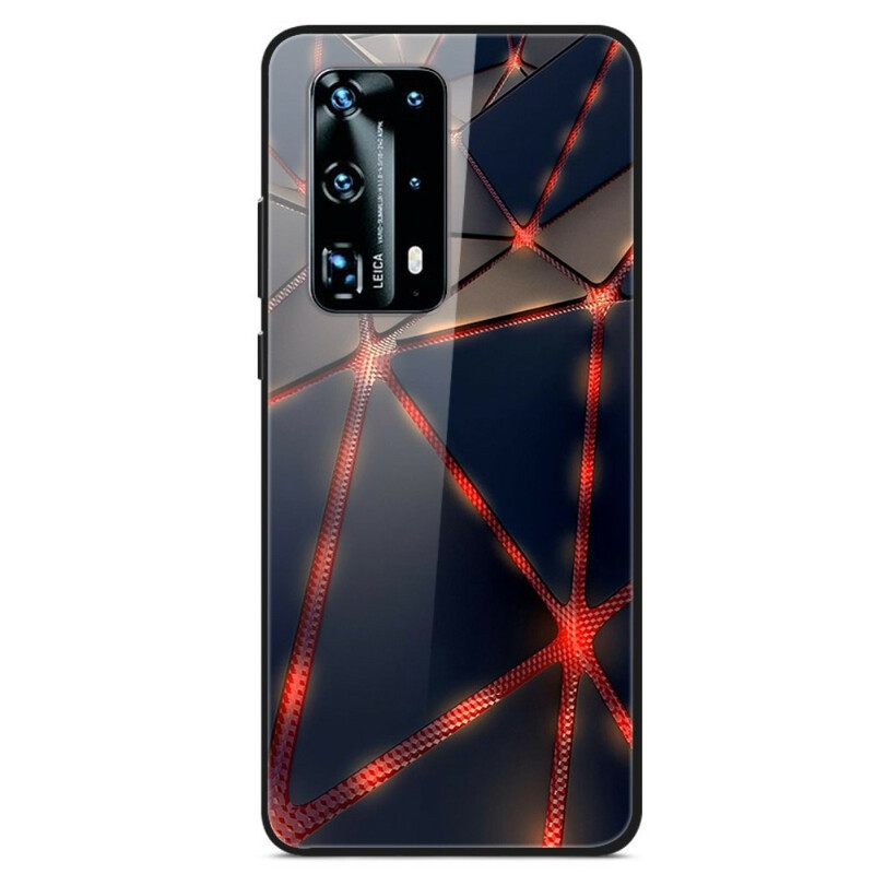 Θήκη Huawei P40 Pro Red Rayon Tempered Glass