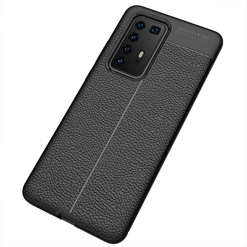 θηκη κινητου Huawei P40 Pro Δερμάτινο Εφέ Litchi Double Line