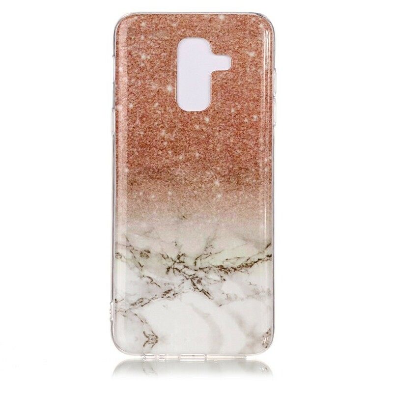 θηκη κινητου Samsung Galaxy A6 Plus Μάρμαρο Glitter