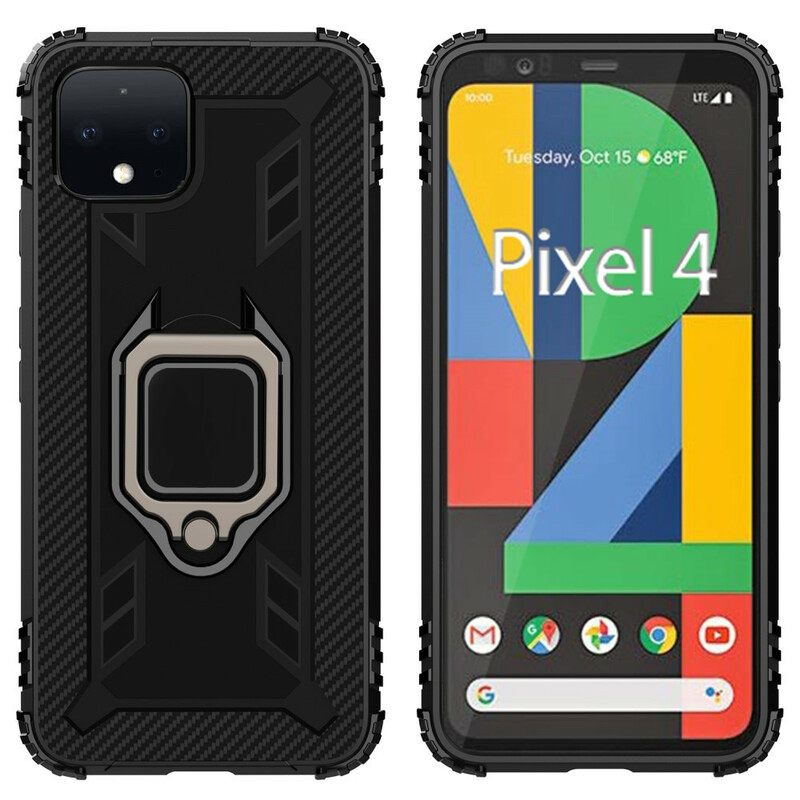 Θήκη Google Pixel 4 Δαχτυλίδι Και Ανθρακονήματα