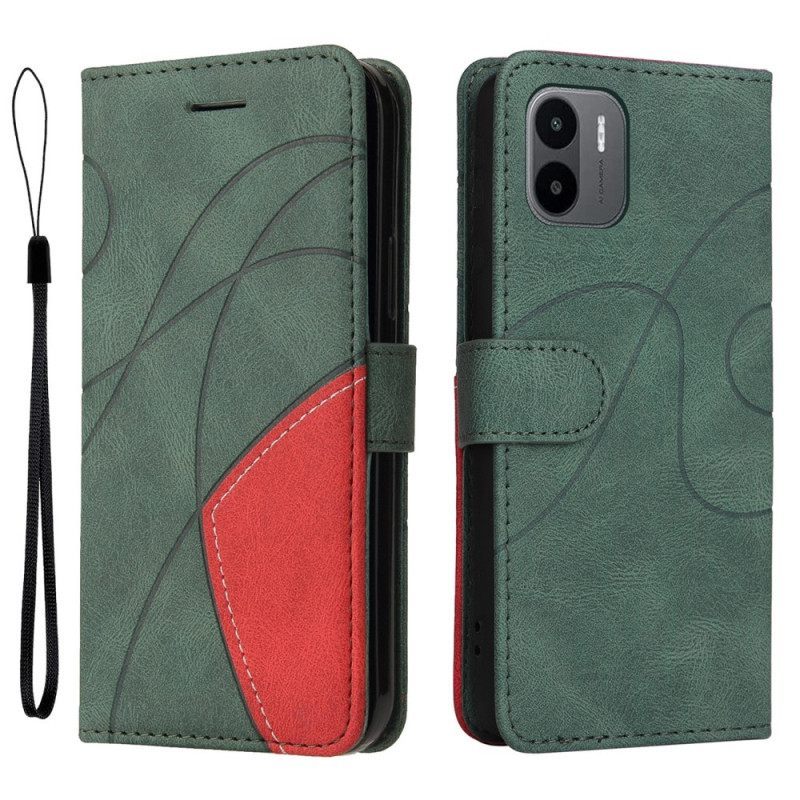 Κάλυμμα Xiaomi Redmi A1 Δίχρωμο Signature Faux Leather