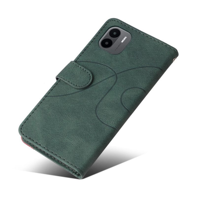 Κάλυμμα Xiaomi Redmi A1 Δίχρωμο Signature Faux Leather