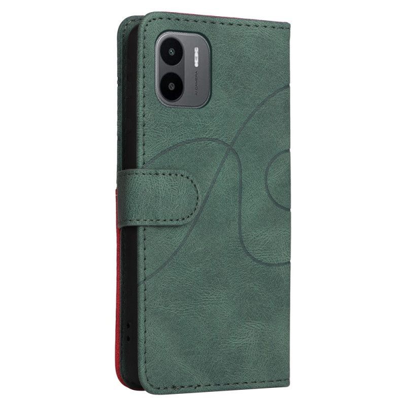 Κάλυμμα Xiaomi Redmi A1 Δίχρωμο Signature Faux Leather