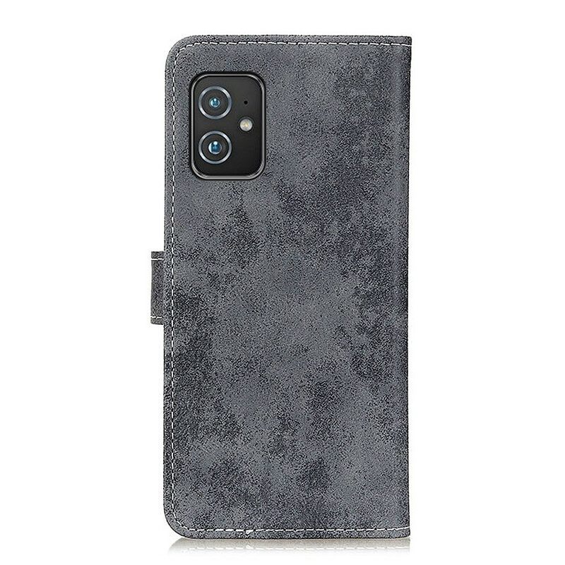 Κάλυμμα Asus Zenfone 8 Vintage Faux Δέρμα