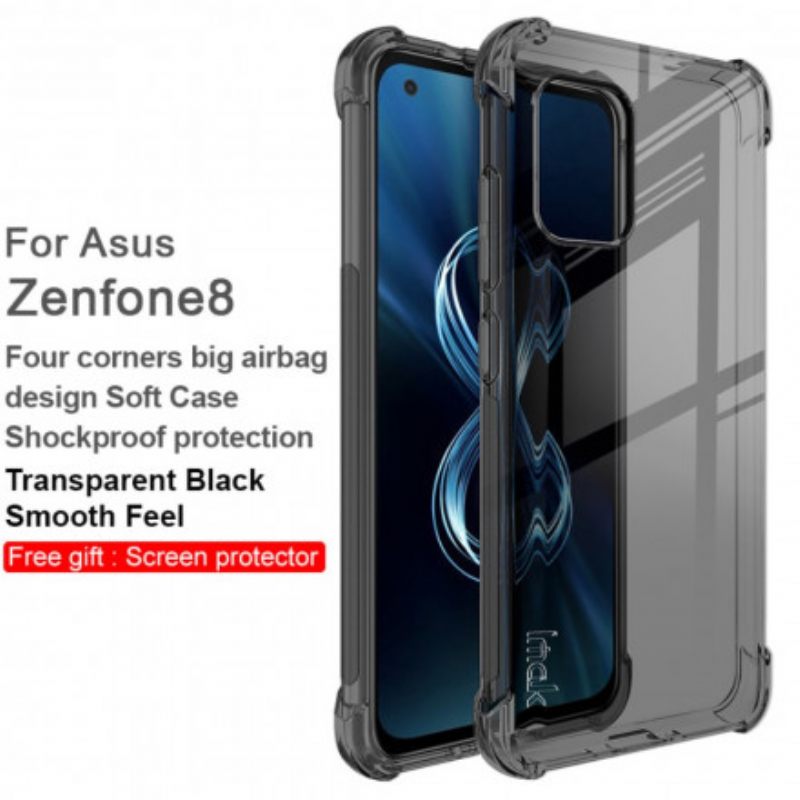 Θήκη Asus Zenfone 8 Διαφανές Μεταξένιο Ιμακ