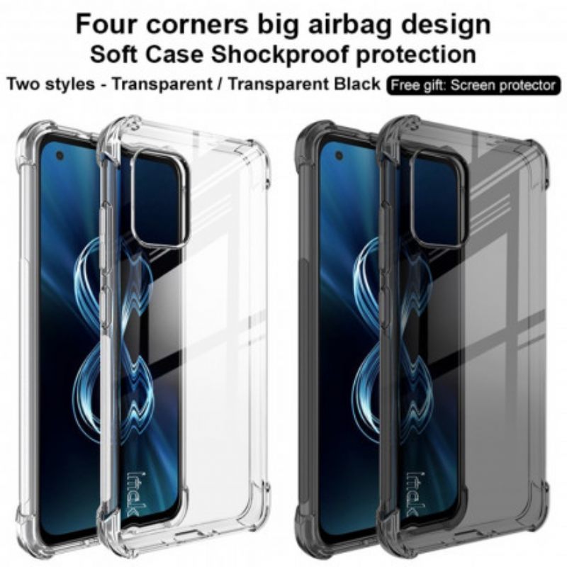 Θήκη Asus Zenfone 8 Διαφανές Μεταξένιο Ιμακ