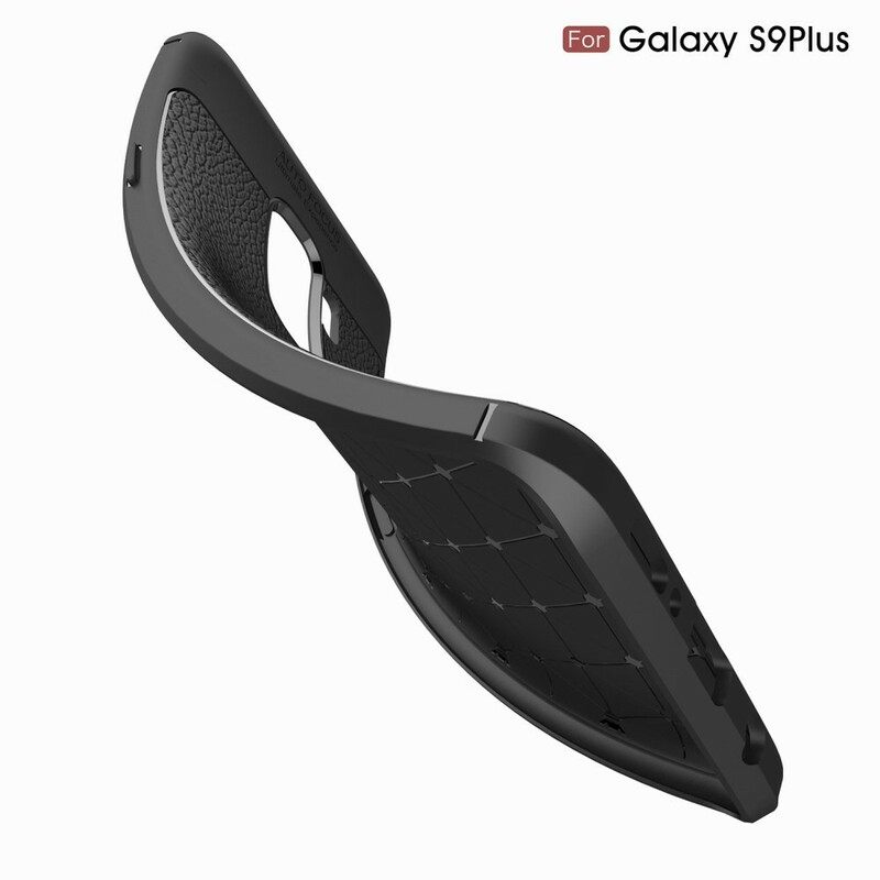 Θήκη Samsung Galaxy S9 Plus Δερμάτινο Εφέ Litchi Διπλής Γραμμής