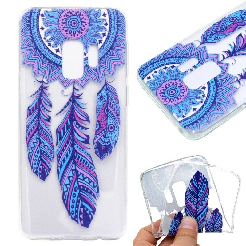 Θήκη Samsung Galaxy S9 Plus Διαφανή Dream Catcher Blue Feathers