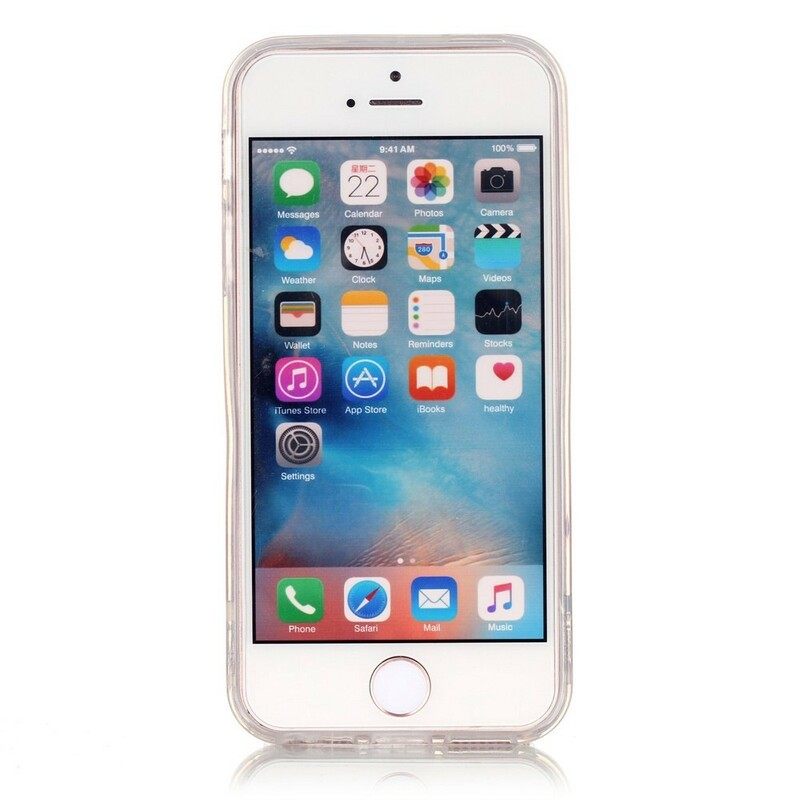 Θήκη iPhone SE / 5 / 5S Διάφανα Γκουρμέ Μακαρόν