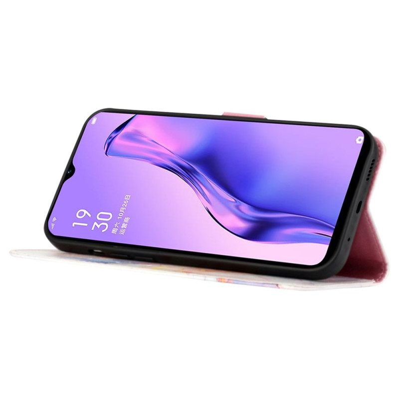 Κάλυμμα Oppo A94 5G Μάρμαρο Με Λουράκι