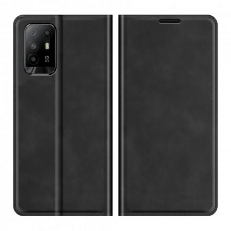 θηκη κινητου Oppo A94 5G Θήκη Flip Εφέ Μαλακού Δέρματος