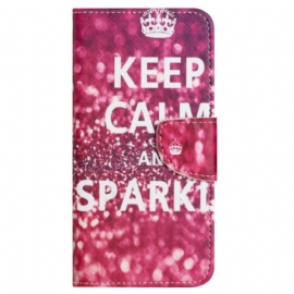 Δερματινη Θηκη Samsung Galaxy S24 Fe Feep Calm And Sparkle