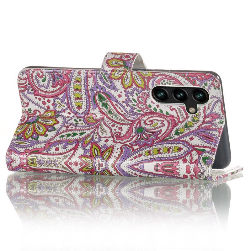 Δερματινη Θηκη Samsung Galaxy S24 Fe Paisley Pattern