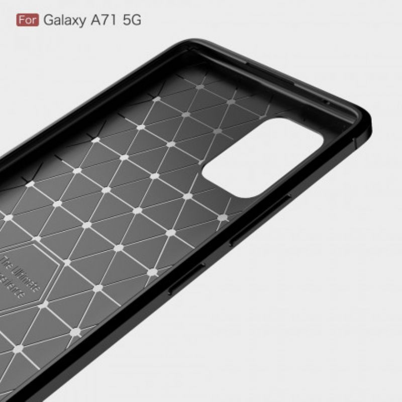 Θήκη Samsung Galaxy A71 5G Βουρτσισμένη Ίνα Άνθρακα