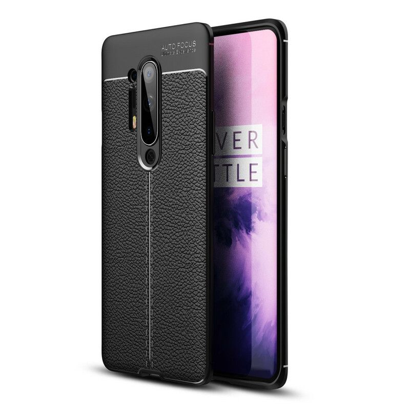 θηκη κινητου OnePlus 8 Pro Δερμάτινο Εφέ Litchi Διπλής Γραμμής