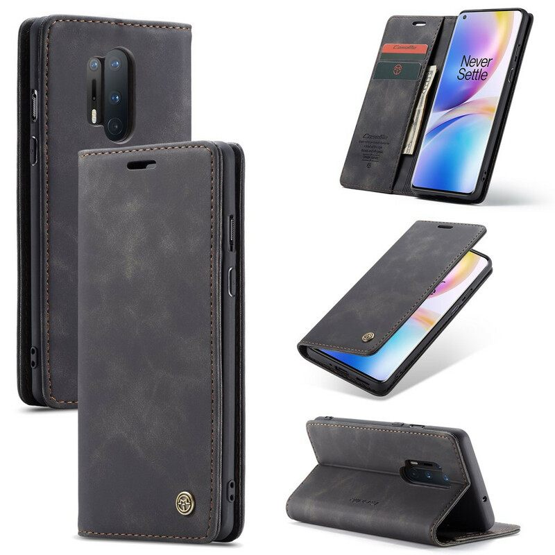 θηκη κινητου OnePlus 8 Pro Θήκη Flip Caseme Faux Leather