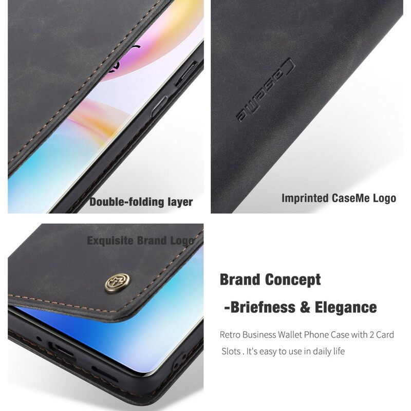 θηκη κινητου OnePlus 8 Pro Θήκη Flip Caseme Faux Leather