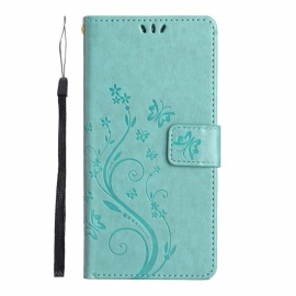 Κάλυμμα Samsung Galaxy S23 Plus 5G με κορδονι Strappy Floral