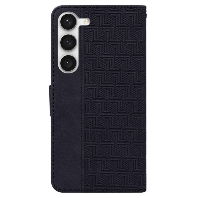 Κάλυμμα Samsung Galaxy S23 Plus 5G με κορδονι Strappy Pattern