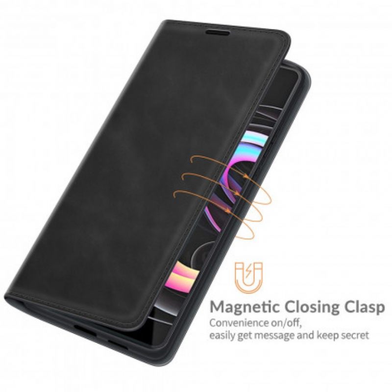 θηκη κινητου Motorola Edge 20 Pro Θήκη Flip Άγγιγμα Δέρματος