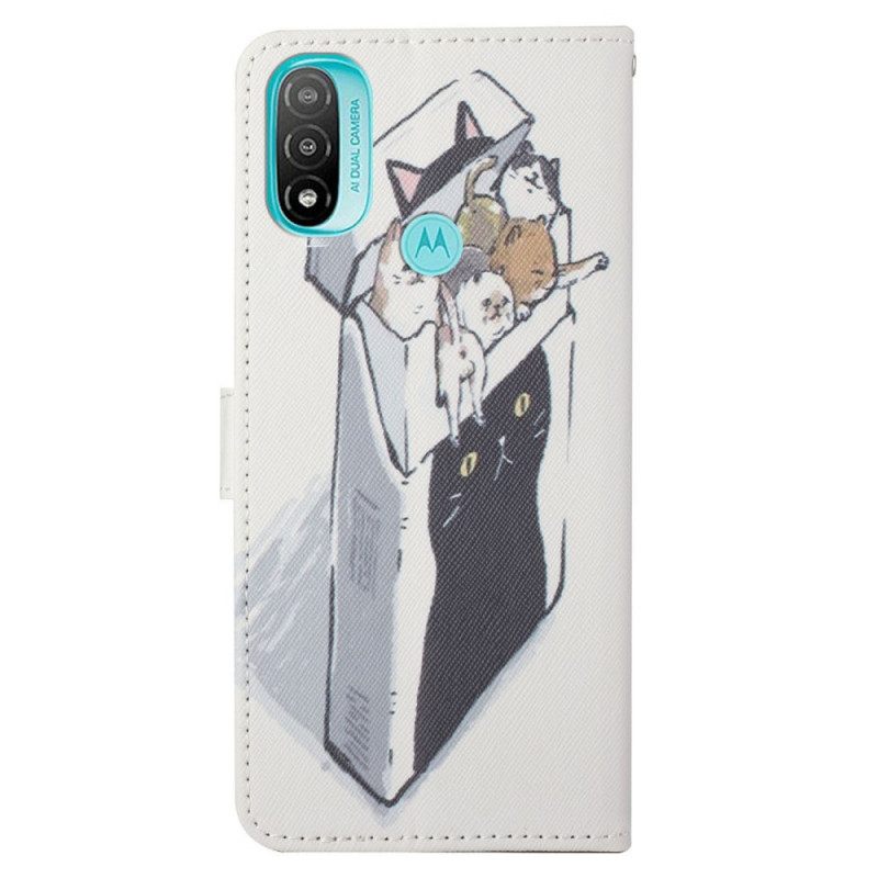 Κάλυμμα Moto G71 5G με κορδονι Αποστολή Thong Cats