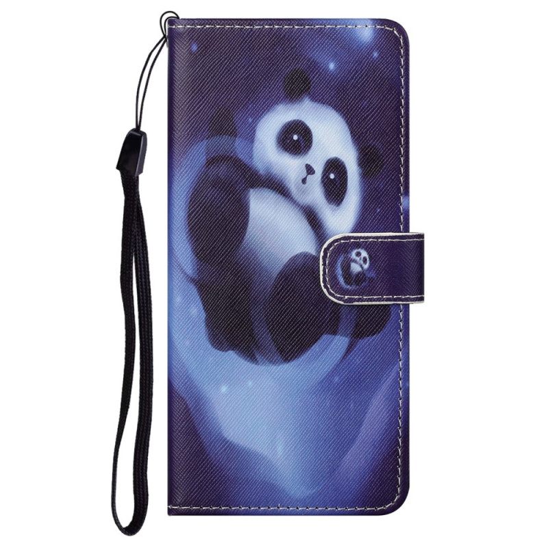 Κάλυμμα Moto G71 5G με κορδονι Panda Space Strap