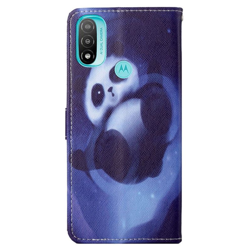 Κάλυμμα Moto G71 5G με κορδονι Panda Space Strap