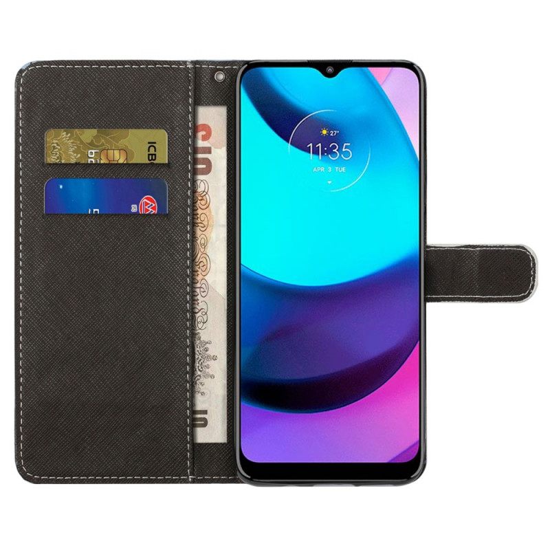 Κάλυμμα Moto G71 5G με κορδονι Panda Space Strap