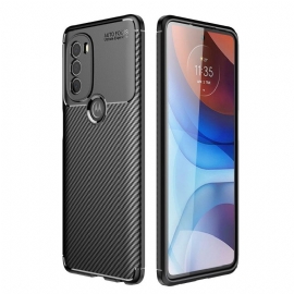 Θήκη Moto G71 5G Εύκαμπτος Σωλήνας Από Ανθρακονήματα