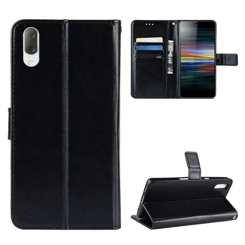 δερματινη θηκη Sony Xperia L3 Utra Faux Leather Με Λουράκι