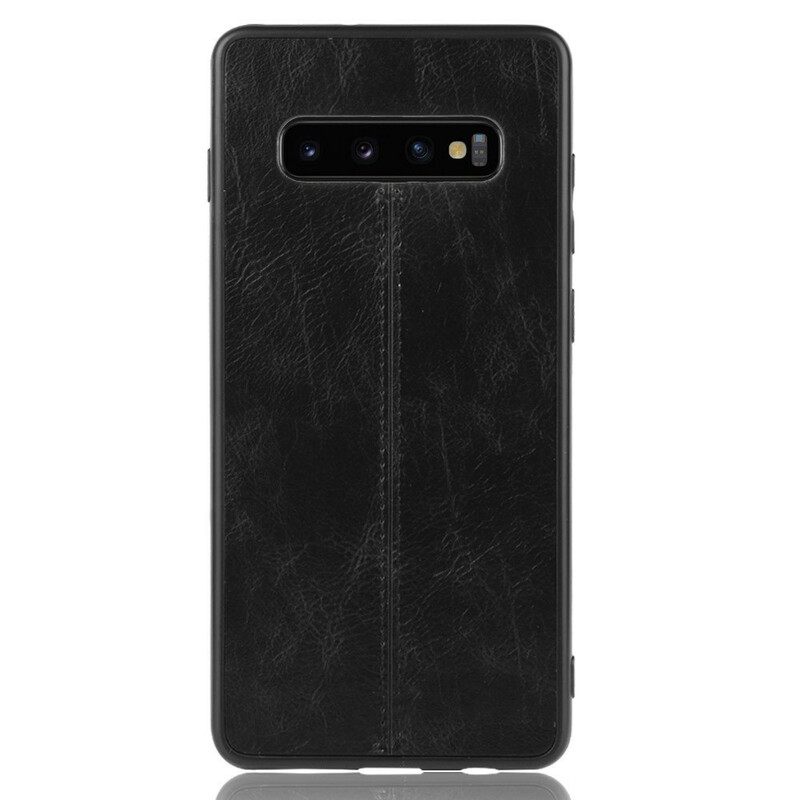 Θήκη Samsung Galaxy S10 Plus Εφέ Δέρματος Ραφής