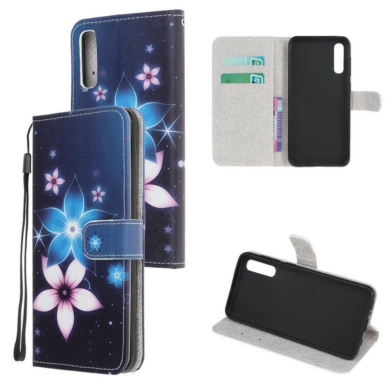 Κάλυμμα Huawei P Smart S με κορδονι Lunar Strap Flowers