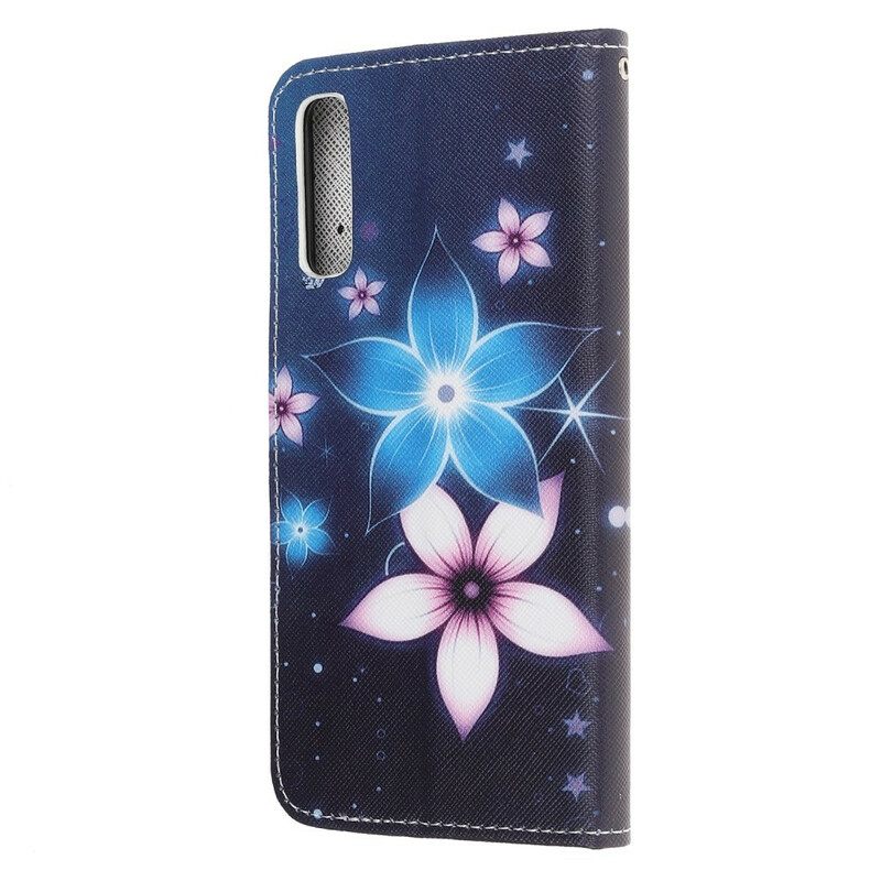 Κάλυμμα Huawei P Smart S με κορδονι Lunar Strap Flowers