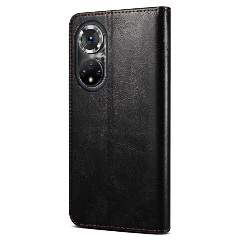 θηκη κινητου Honor 50 Pro Θήκη Flip Pro Waxed Faux Leather