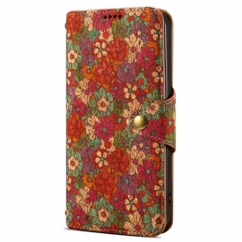 Δερματινη Θηκη Huawei Nova 12s Floral Patterns