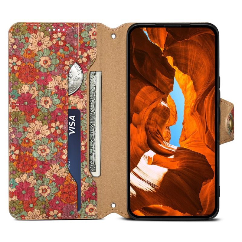 Δερματινη Θηκη Huawei Nova 12s Floral Patterns