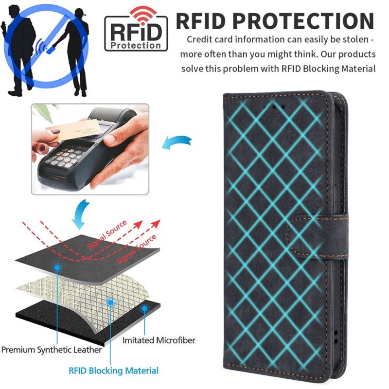 Δερματινη Θηκη Motorola Edge 50 Pro Suede Effect Rfid Protection