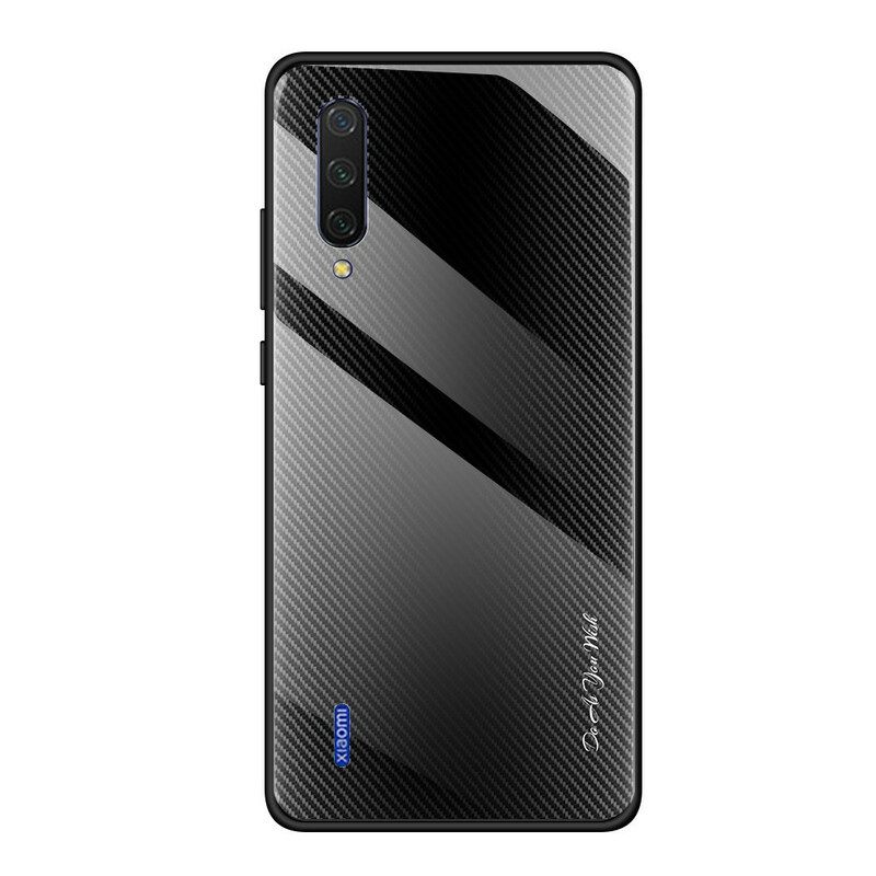 Θήκη Xiaomi Mi 9 Lite Γυαλί Με Ανθρακονήματα