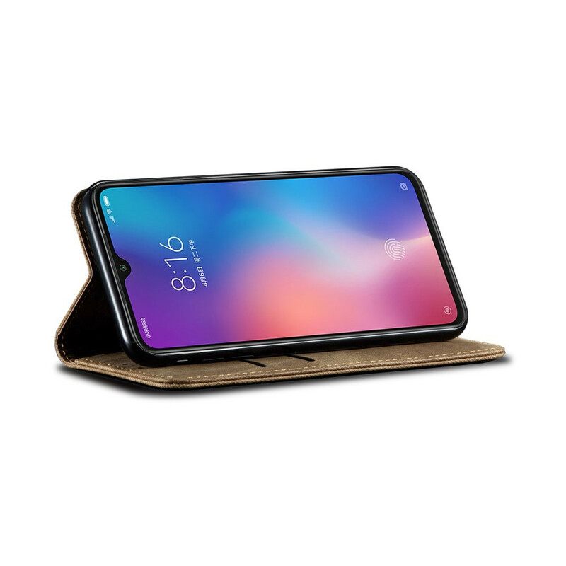 θηκη κινητου Xiaomi Mi 9 Θήκη Flip Τζιν Ύφασμα