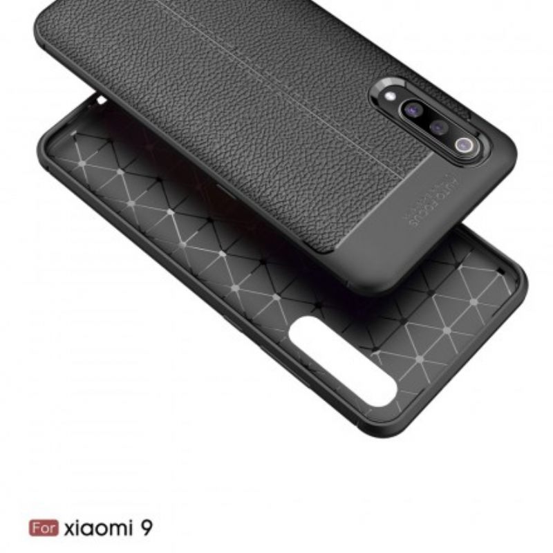 Θήκη Xiaomi Mi 9 Δερμάτινο Εφέ Litchi Διπλής Γραμμής