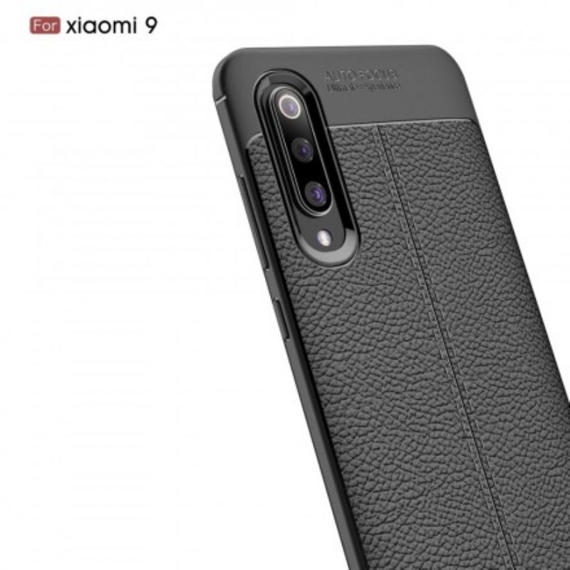 Θήκη Xiaomi Mi 9 Δερμάτινο Εφέ Litchi Διπλής Γραμμής