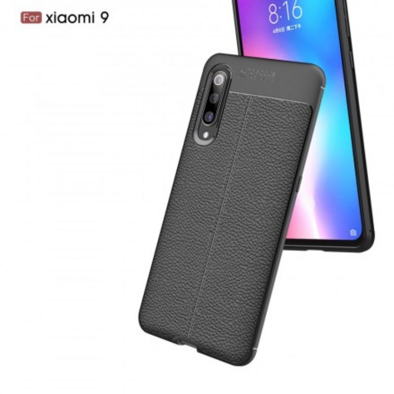 Θήκη Xiaomi Mi 9 Δερμάτινο Εφέ Litchi Διπλής Γραμμής