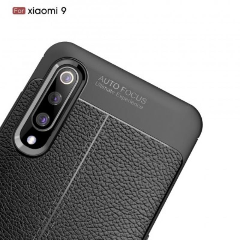 Θήκη Xiaomi Mi 9 Δερμάτινο Εφέ Litchi Διπλής Γραμμής