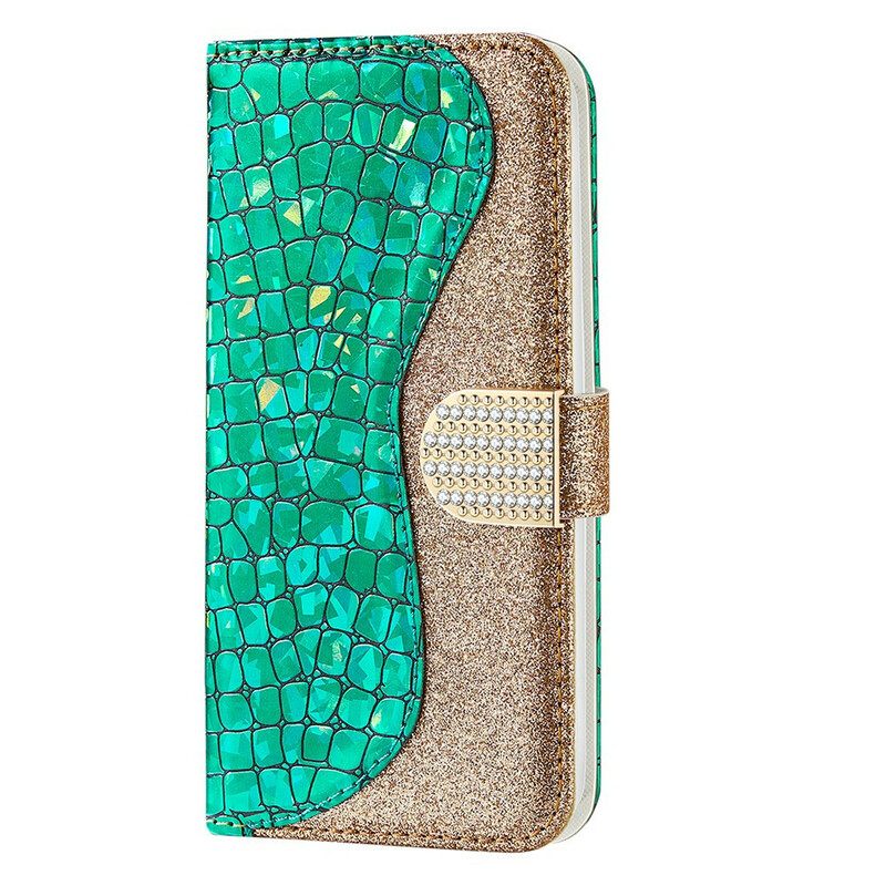 Κάλυμμα iPhone 13 Mini Crocodile Diamonds