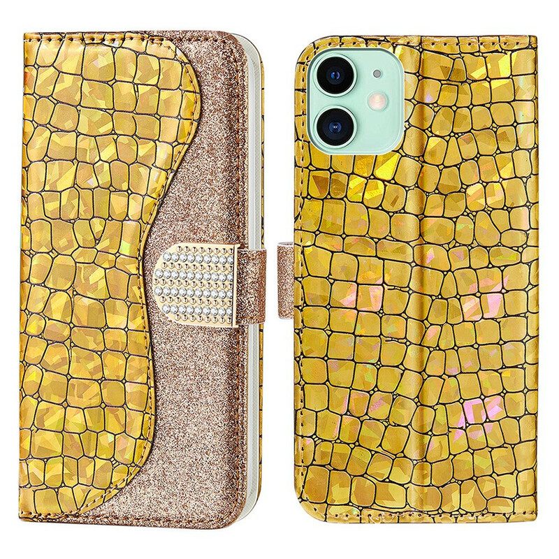 Κάλυμμα iPhone 13 Mini Crocodile Diamonds