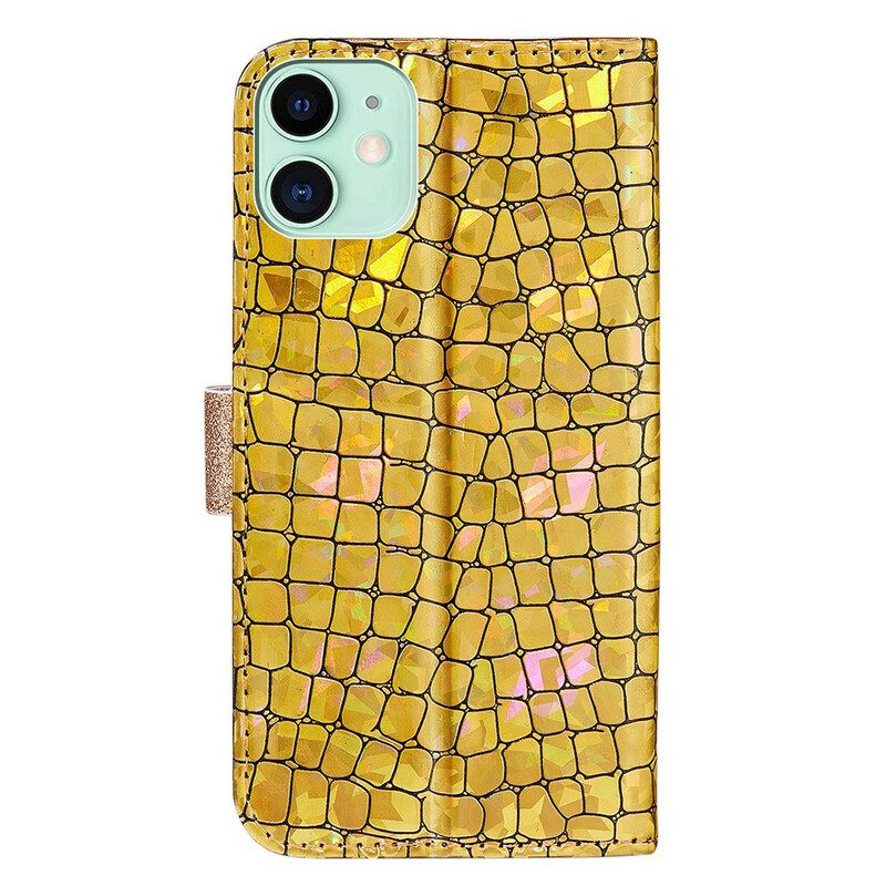 Κάλυμμα iPhone 13 Mini Crocodile Diamonds