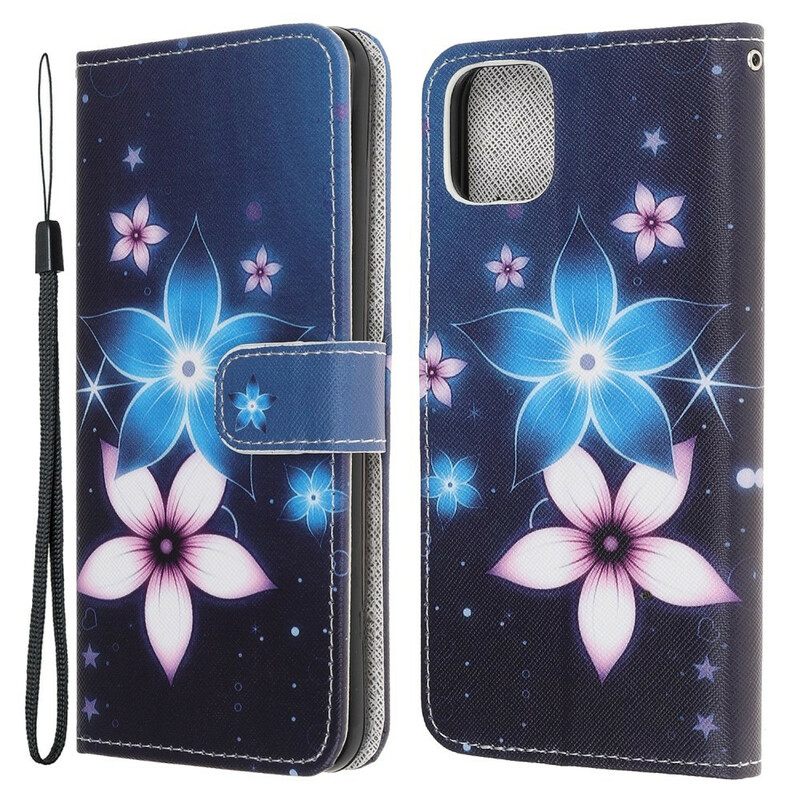 Κάλυμμα iPhone 13 Mini με κορδονι Lunar Strap Flowers