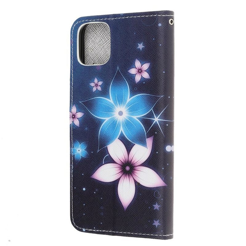 Κάλυμμα iPhone 13 Mini με κορδονι Lunar Strap Flowers