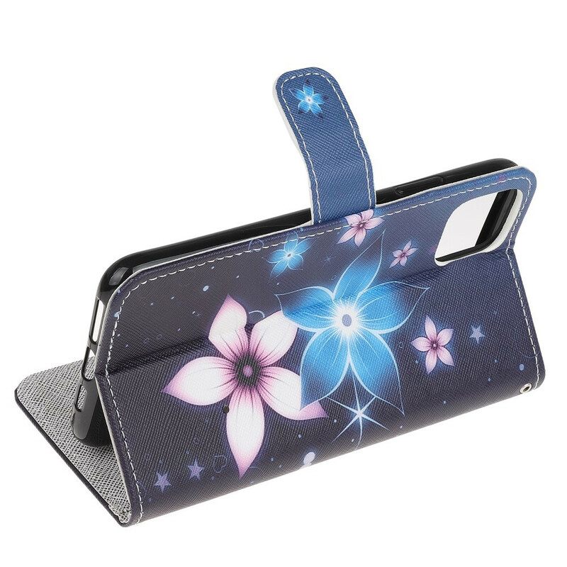 Κάλυμμα iPhone 13 Mini με κορδονι Lunar Strap Flowers