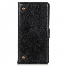 Κάλυμμα iPhone 13 Mini Vintage Rivets Nappa Leather Style